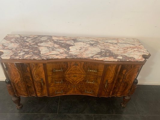 Art Deco Rosewood & Pietra Medicea Marble Sideboard, 1930s-IJR-870376