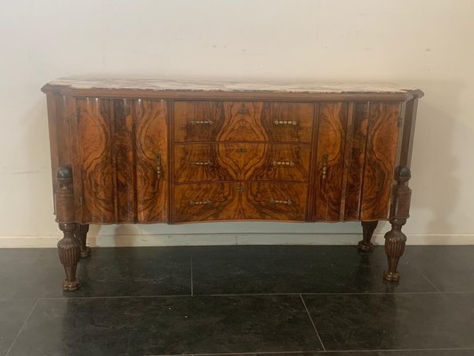 Art Deco Rosewood & Pietra Medicea Marble Sideboard, 1930s-IJR-870376