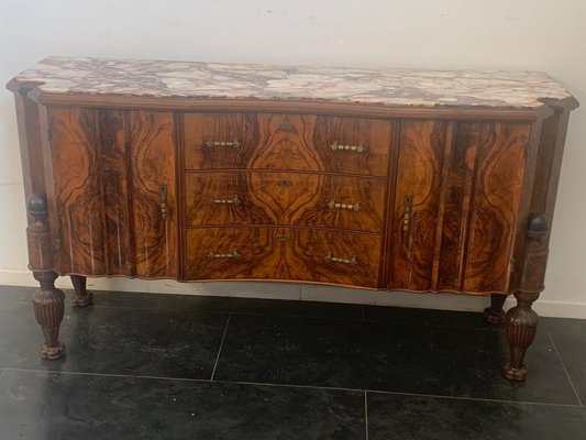 Art Deco Rosewood & Pietra Medicea Marble Sideboard, 1930s-IJR-870376