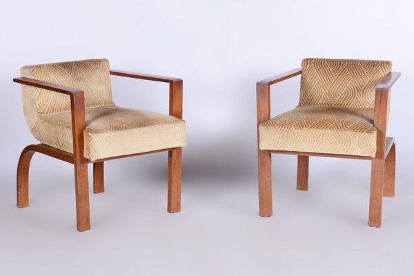 Art Deco Rosewood Seating Set with Coffee Table, France, 1920s, Set of 5-WHY-1733710