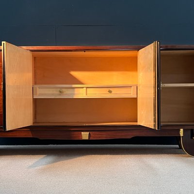 Art Deco Rosewood Sideboard in the style of Jules Leleu, 1930s-EAJ-2041787