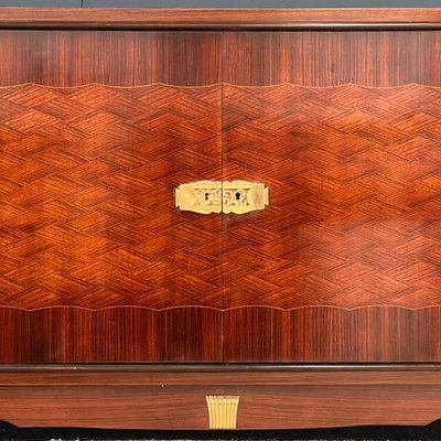 Art Deco Rosewood Sideboard in the style of Jules Leleu, 1930s-EAJ-2041787