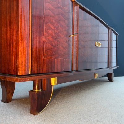 Art Deco Rosewood Sideboard in the style of Jules Leleu, 1930s-EAJ-2041787