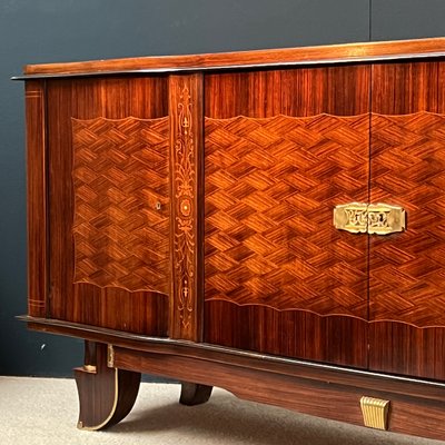 Art Deco Rosewood Sideboard in the style of Jules Leleu, 1930s-EAJ-2041787