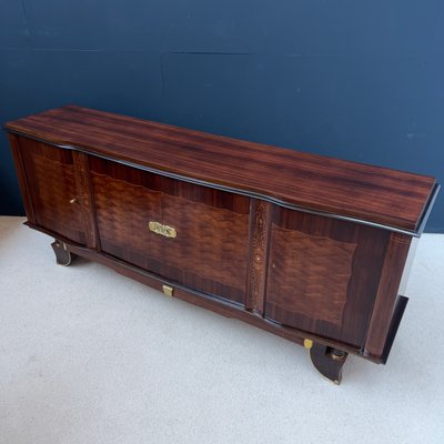 Art Deco Rosewood Sideboard in the style of Jules Leleu, 1930s-EAJ-2041787