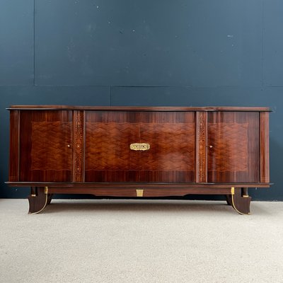 Art Deco Rosewood Sideboard in the style of Jules Leleu, 1930s-EAJ-2041787