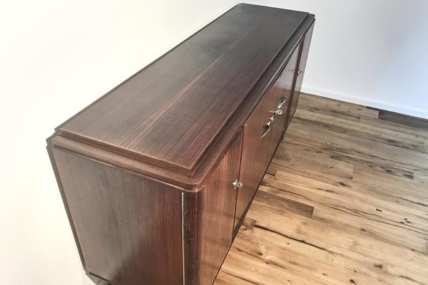 Art Deco Rosewood Sideboard on Foot, France, 1920s-VMP-1061484