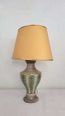 Art Deco Sandstone Table Lamp by Jacques Breugnot, 1950s-XYB-2040365