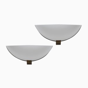 Art Deco Sconces in Brass and Acrylic Glass, Set of 2-WCH-1005121