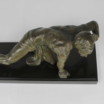 Art Deco Sculpture by Jean De Roncourt-NE-1098590