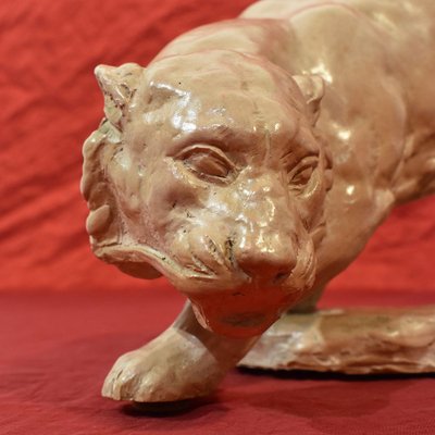 Art Déco Sculpture, Little Panther, 20th-Century, Terracotta-YVI-845573