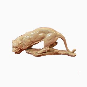 Art Déco Sculpture, Little Panther, 20th-Century, Terracotta-YVI-845573