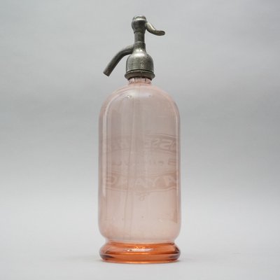 Art Deco Seltzer Rosa Soda Syphon from Freres Bellevue Hayange-RST-1320551