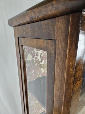 Art Deco Showcase in Walnut Root with Lateral Doors and Shelves, 1940-ZUW-1815375