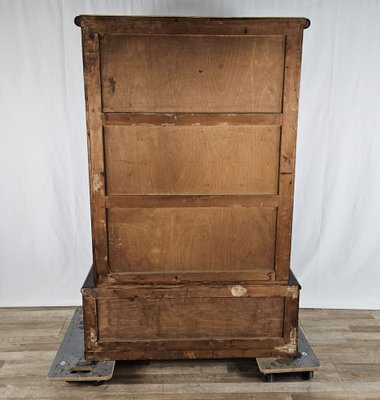 Art Deco Showcase in Walnut Root with Lateral Doors and Shelves, 1940-ZUW-1815375