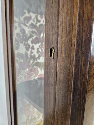 Art Deco Showcase in Walnut Root with Lateral Doors and Shelves, 1940-ZUW-1815375