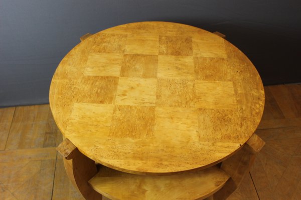 Art Deco Side Table in Birch, Norway, 1930s-BCR-1402807