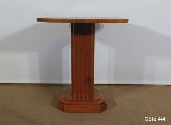 Art Deco Side Table in Walnut and Cherry, 1930s-RVK-1317764