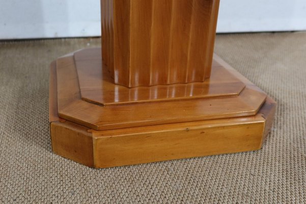 Art Deco Side Table in Walnut and Cherry, 1930s-RVK-1317764