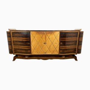 Art Deco Sideboard in Macassar with Bar Cases on the Sides-VMP-1231629