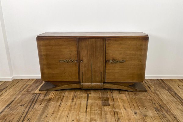 Art Deco Sideboard in Rosewood with Brass Applications, Paris, 1920s-VMP-1061499