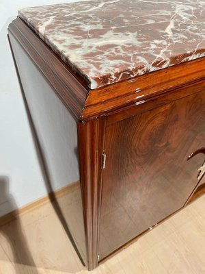 Art Deco Sideboard in Walnut, Lacquer & Nickel, France, 1930s-NNB-1720211