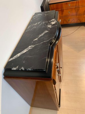 Art Deco Sideboard, Walnut Veneer, Nickel Fittings, France, circa 1930-NNB-1073192