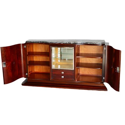 Art Deco Sideboard with Glass Cabinet-KGI-929136