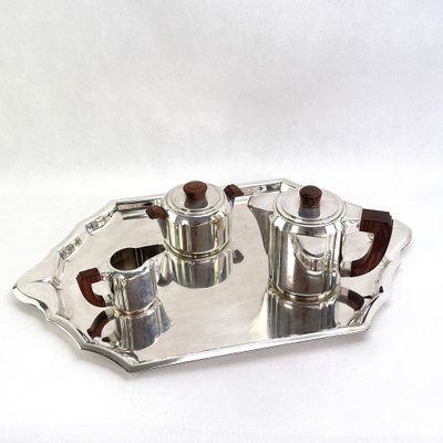 Art Deco Silver Coffee Set from Christofle, 1920s, Set of 4-JUZ-1406277