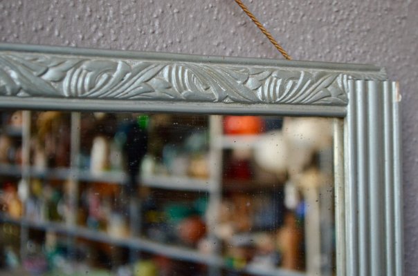 Art Deco Silver Mirror-AIU-1309700