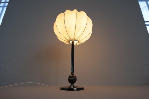 Art Deco Silver-Plated Table Lamp, Sweden, 1930-UYK-2035208