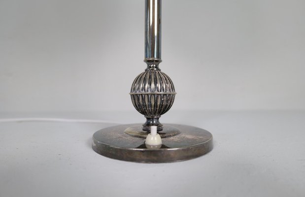 Art Deco Silver-Plated Table Lamp, Sweden, 1930-UYK-2035208