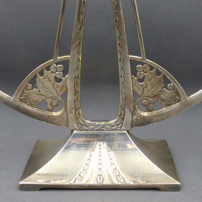 Art Deco Silvered Candleholder, 1930s -1940s-WK-1409571