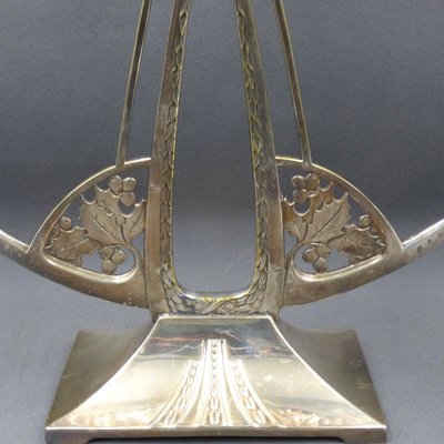 Art Deco Silvered Candleholder, 1930s -1940s-WK-1409571