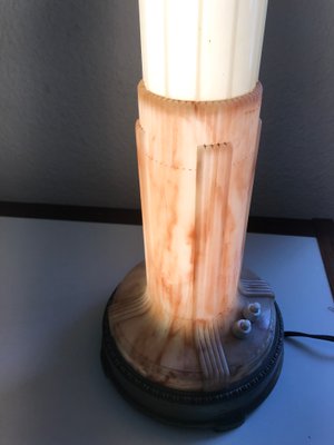 Art Deco Skyscraper Table Lamp by Carl Swanson for All-Lite Manufactoring Company, 1930s-XHV-861790