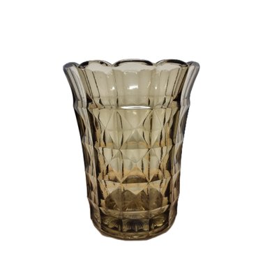 Art Deco Smoked Glass Vase, 1930s-VHW-2043140