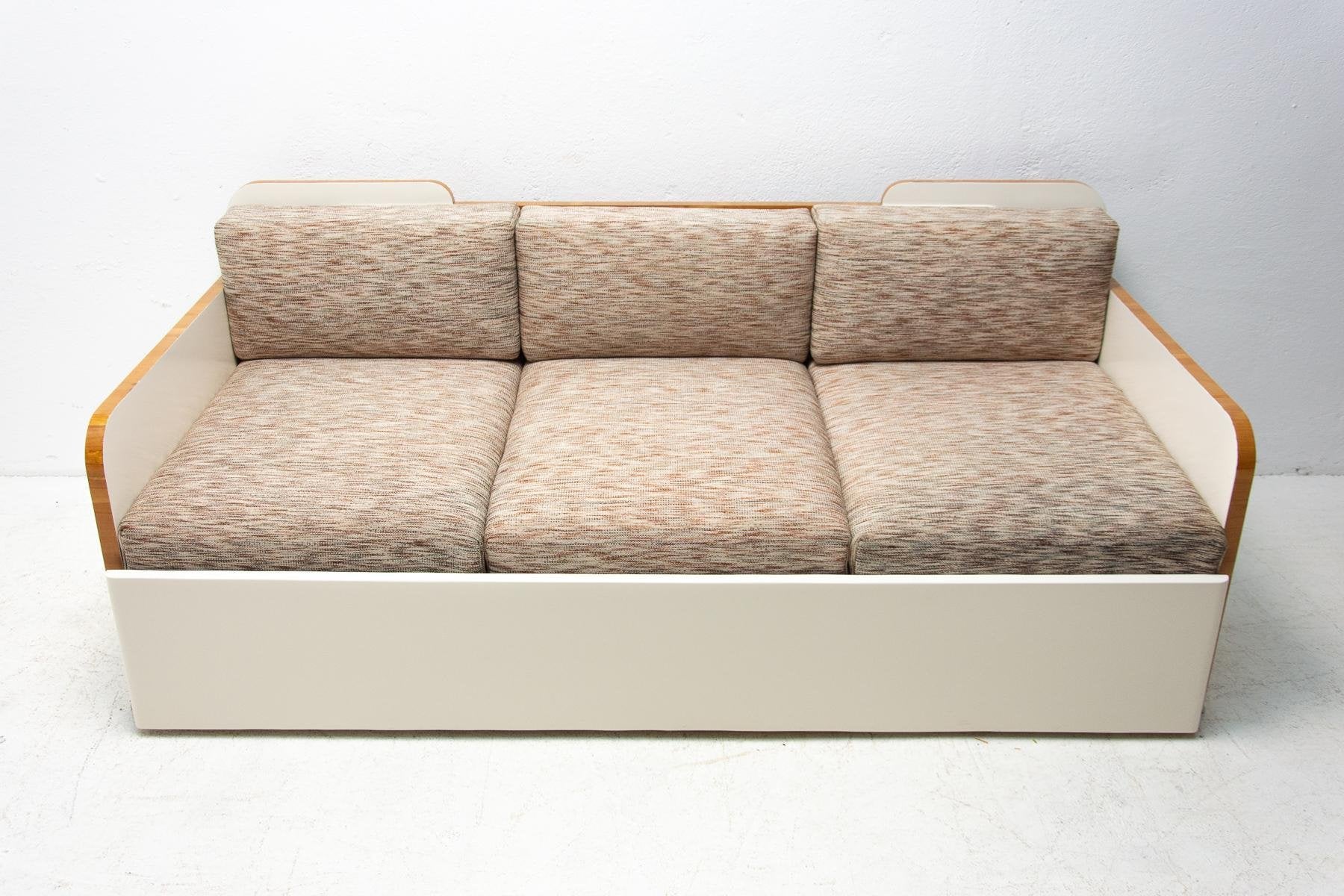 Art Deco Sofa, Bohemia, 1930s