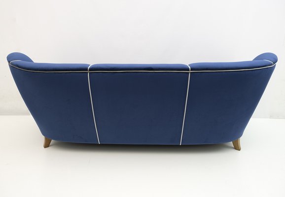 Art Déco Sofa in Velvet by Guglielmo Ulrich, Italy, 1940s-FER-1233654