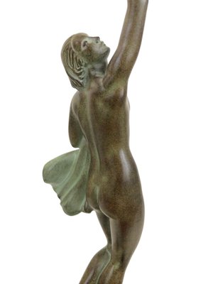 Art Deco Spelter Message Sculpture by Pierre Le Faguays and Max Le Verrier-QGS-1022008