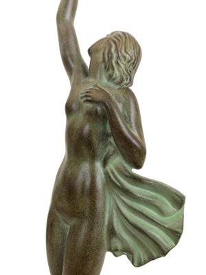 Art Deco Spelter Message Sculpture by Pierre Le Faguays and Max Le Verrier-QGS-1022008