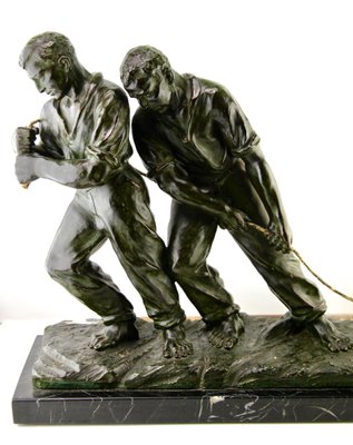 Art Deco Spelter Sculpture by G Carli-MJY-1148666