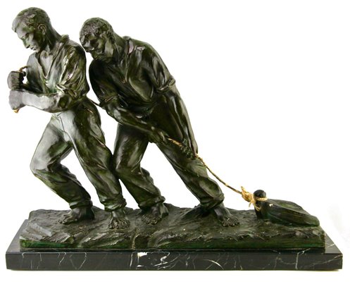 Art Deco Spelter Sculpture by G Carli-MJY-1148666