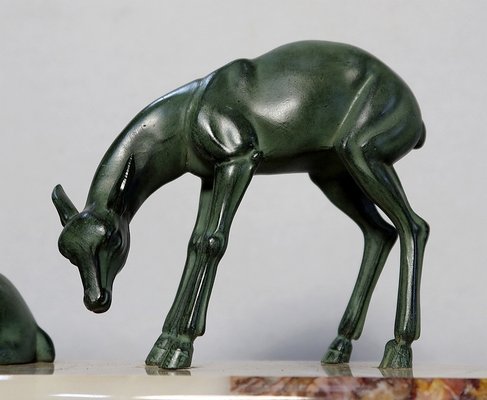 Art Deco Stag & Deer, 20th-Century-RVK-1123560