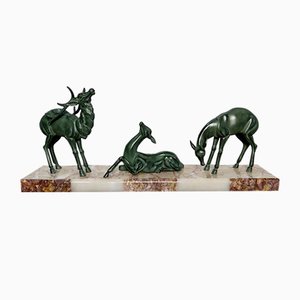 Art Deco Stag & Deer, 20th-Century-RVK-1123560