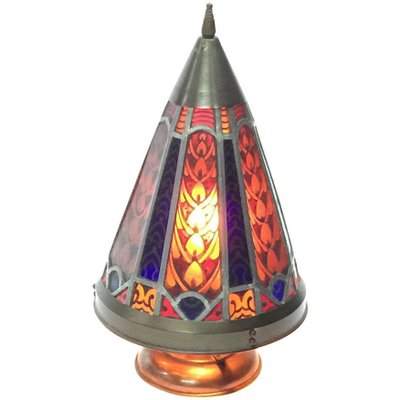 Art Deco Stained Glass Table Lamp-UCH-1224654