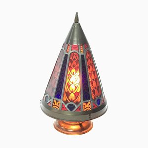 Art Deco Stained Glass Table Lamp-UCH-1224654