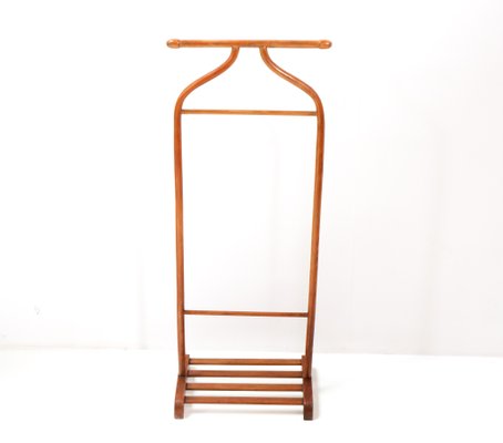 Art Deco Stained Valet Stand in Beech and Bentwood from Thonet Vienna, 1920s-MY-1254353