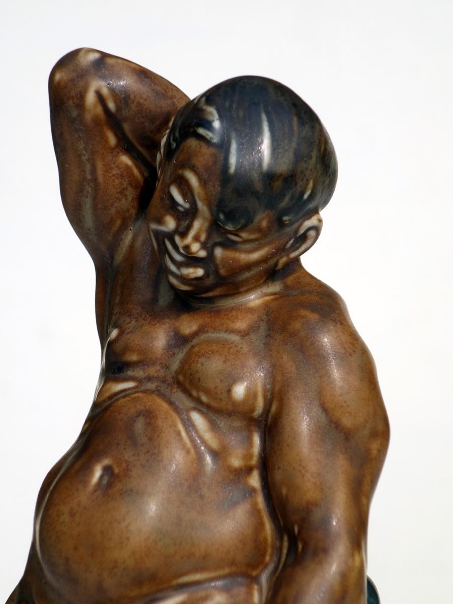 Art Deco Stoneware Figure by Kai Nielsen for Bing & Grondahl, 1919