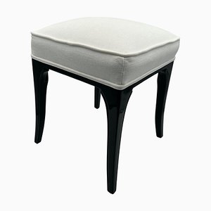 Art Deco Stool in Black Lacquered Oak, France, 1940s-NNB-1192542