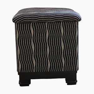 Art Deco Stool / Pouff with Fold-Up Seat, France, circa 1930-NNB-628564